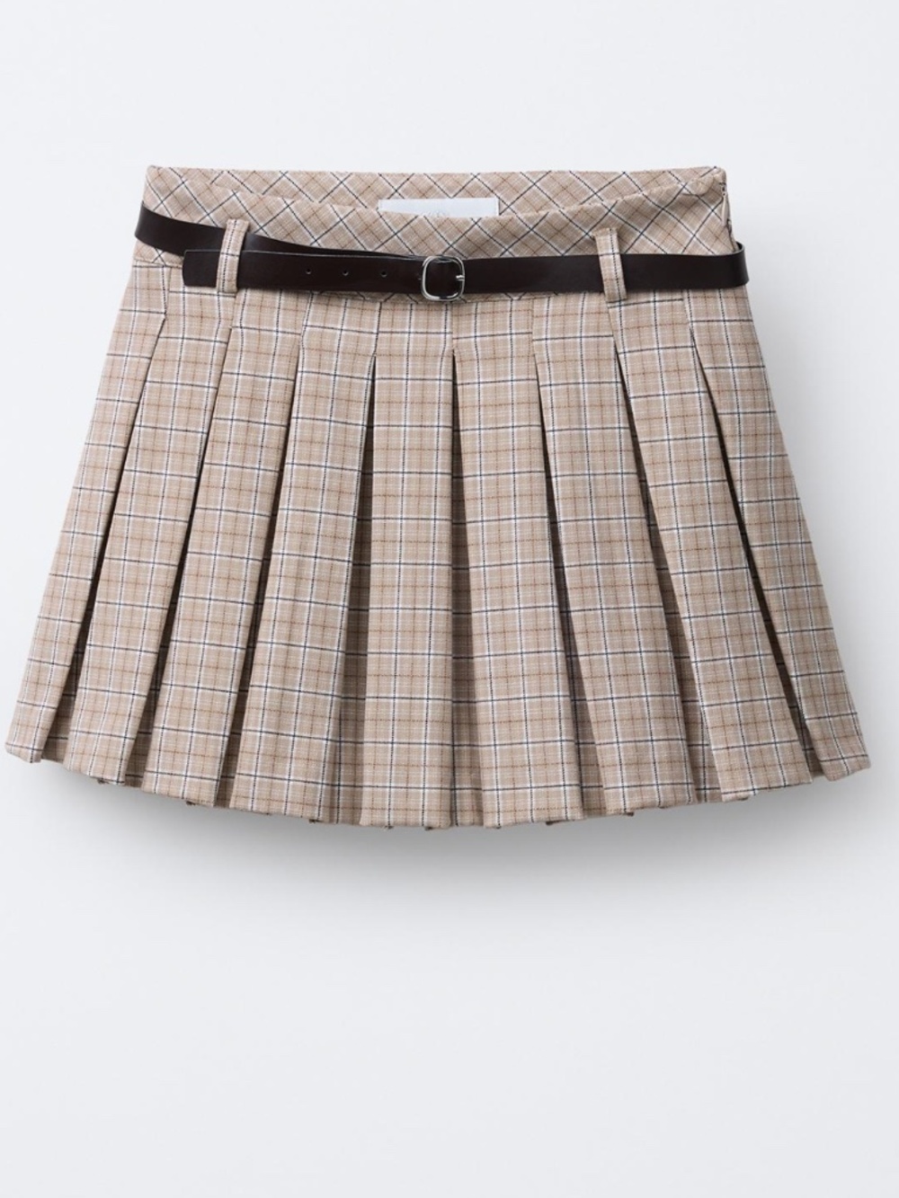 Zara Girls Pleated Skirt With Belt Size 8-9Y